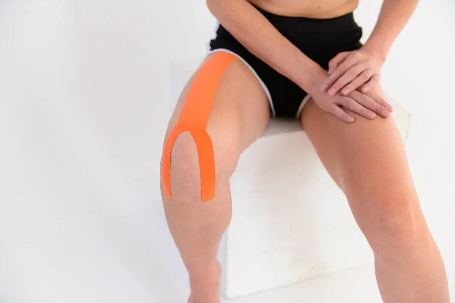 Подробная инструкция аппликации при ушибах и травмах колена. Вариант 2