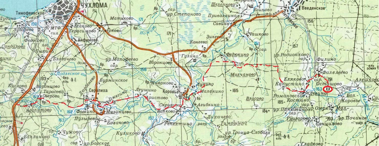 Лыжный поход Костромская область терем в Осташёво