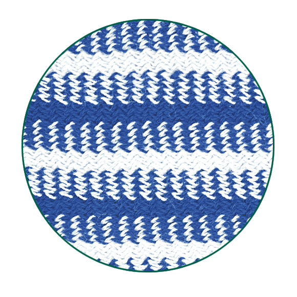 Тельняшка двойной вязки Сплав синяя - фото 2