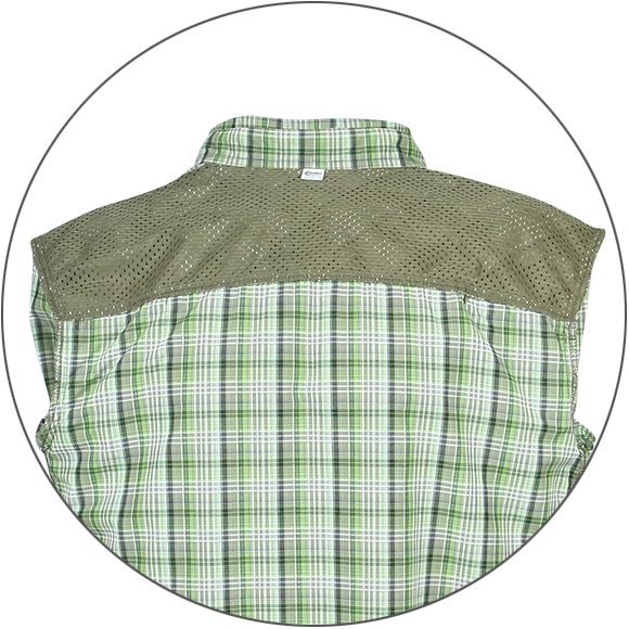 Рубашка Сплав Grid короткий рукав серо-зеленая - фото 7