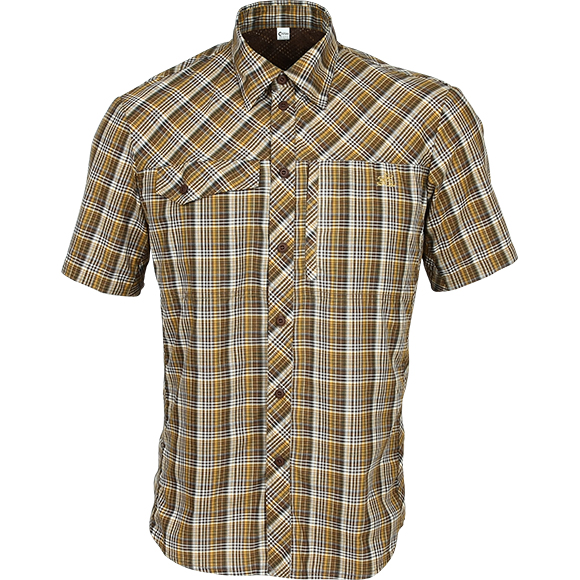 Рубашка Сплав Grid короткий рукав серо-зеленая - фото 8