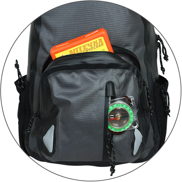 Рюкзак влагозащитный Сплав Trango черный/серый - фото 7