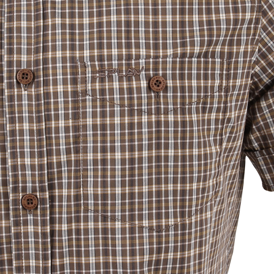 Рубашка мужская Сплав Sunburn клетка коричневая - фото 3