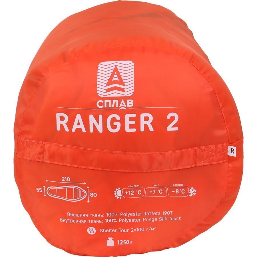 Спальный мешок Сплав Ranger 2 олива - фото 21