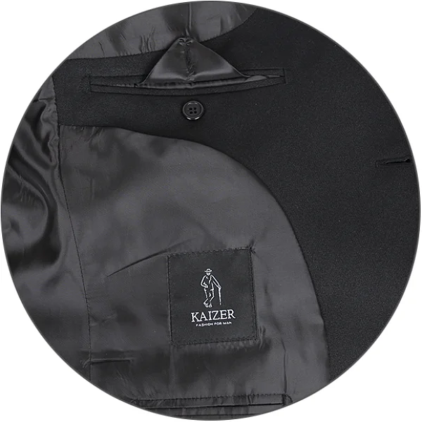 Купить Пиджак мужской Сплав черный Kaizer - цена в интернет-магазине
