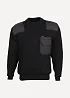 Свитер с накладками арт с81 черный