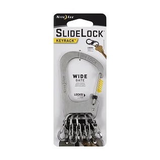 Брелок для ключей SlideLock Key Rack с металлическими карабинами (NiteIze)