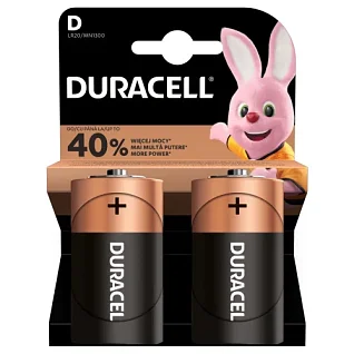Батарейки Duracell D/LR20 2шт