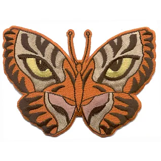 Термонаклейка -07201127 Бабочка - тигр вышивка