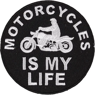 Термонаклейка -17911194 Мотоциклы моя жизнь вышивка