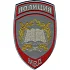 Нашивка на рукав Полиция Образовательные учреждения МВД России парадная серая вышивка люрекс