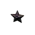 Знак различия Звезда рифлёная малая чёрная металл