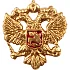 Миниатюрный знак Герб РФ на булавке металл