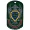 Жетон 0125 Пограничная служба фон зеленый металл
