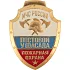 Нагрудный знак большой МЧС России Пожарная охрана Постовой у фасада металл