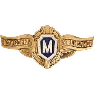 Нагрудный знак Классность рядового состава М металл