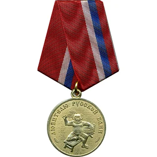 Медаль Любителю русской бани мужчинам металл