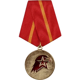 Медаль Юнармейская доблесть 1 степени металл