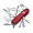 Нож перочинный Victorinox Huntsman (1.3713.T) 91мм 15функций полупрозрачный красный 