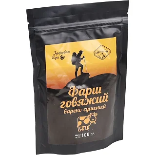 Фарш сушеный говяжий (100г) (Здоровая Еда)