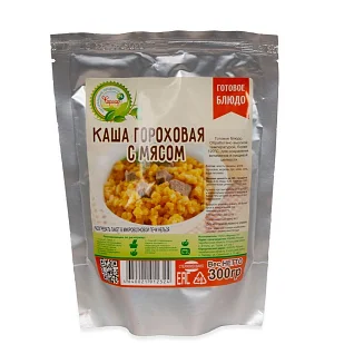 Готовое блюдо Каша гороховая с мясом 300 г (Фермер 74)