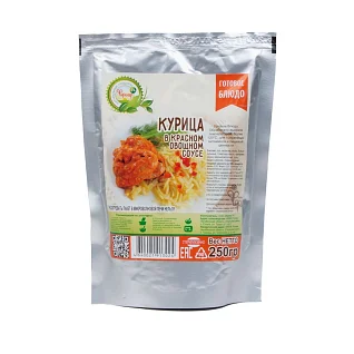 Готовое блюдо Курица в красном овощном соусе 250 г (Фермер 74)
