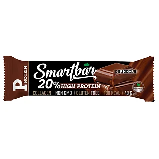 Батончик протеиновый Smartbar Protein Двойной шоколад в темной глазури 40 г