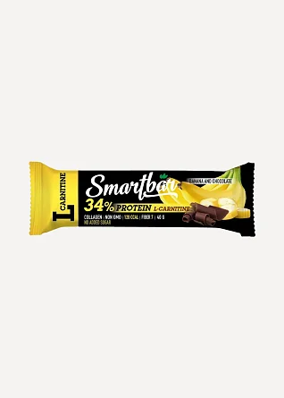 Батончик протеиновый Smartbar Protein L-Carnitine Банан-шоколад 40 г