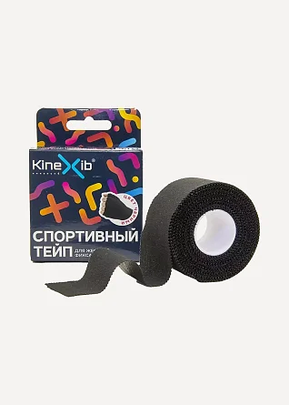 Кинезио тейп KineXib Спортивный 3,8см*9,1м черный