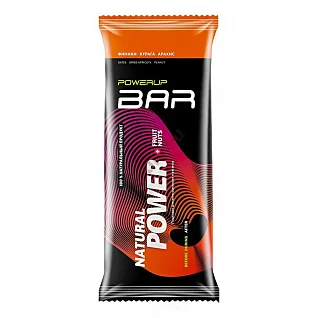 Батончик энергетический PowerUp Bar Fruit+Nuts Финики, курага, арахис 50 г