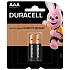 Батарейки Duracell AAA/LR03  2 шт