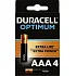 Батарейки Duracell Optimum AAA/LR03 4 шт