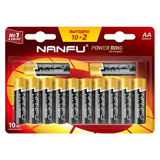 Батарейки Nanfu АA/LR6 (10+2 шт)