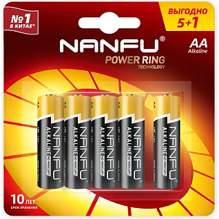 Батарейки Nanfu АA/LR6 (5+1 шт)