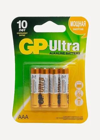 Батарейки GP Ultra Alkaline  24A ААA/LR03 (4 шт)