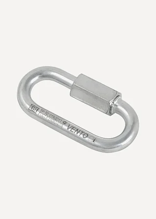 Карабин-рапид "Link 8 zn" стальной овальный. оцинкованный (Венто)