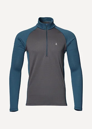 Термобелье Сплав Active Polartec Power Grid футболка L/S мод 2 серо-синяя