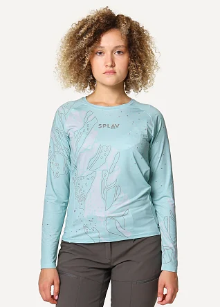 Футболка L/S женская Сплав Jenny зеленая