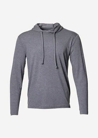 Футболка L/S Сплав Soul с капюшоном серый меланж