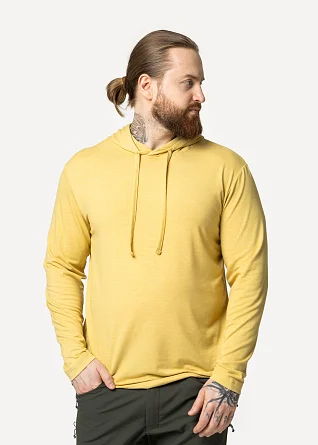 Футболка L/S Сплав Soul с капюшоном желтый меланж