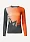 Футболка женская Сплав беговая Logo L/S оранжевая/серая