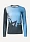 Футболка женская Сплав беговая Logo L/S синяя/серая
