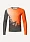 Футболка Сплав беговая Logo L/S оранжевая/серая