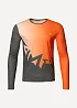 Футболка Сплав беговая Logo L/S оранжевая/серая