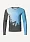 Футболка Сплав беговая Logo L/S синяя/серая