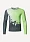 Футболка Сплав беговая Logo L/S зеленая/серая