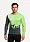 Футболка Сплав беговая Logo L/S зеленая/серая