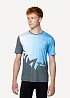 Футболка Сплав беговая Logo синяя/серая