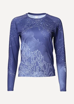 Футболка L/S женская Сплав Jenny синяя