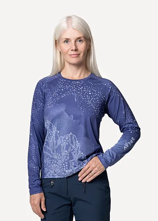 Футболка L/S женская Сплав Jenny синяя